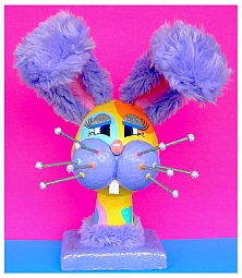 Funny Bunny | Mixed Media Sculpture| 15" High