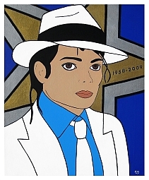 Michael Jackson - "Never Forgotten" | Acrylic on Canvas | 16"x20" |