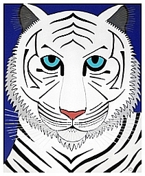 White Tiger | Acrylic on Canvas | 16"x20" |